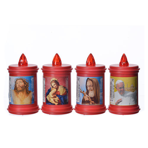 Lumino elettrico in plastica durata 40 gg rosso 4