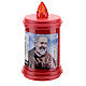 Votive candle in red plastic, electric, lasting 40 days s4