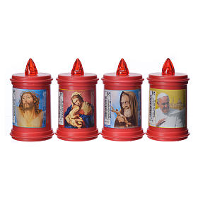 Lumino elettrico in plastica durata 60 gg rosso s4