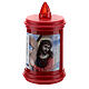Votive candle in red plastic, electric, lasting 60 days s1