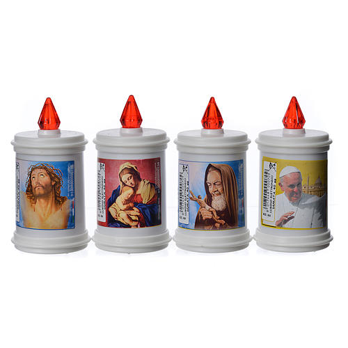 Electric votive candle in plastic, lasting 40 days 1