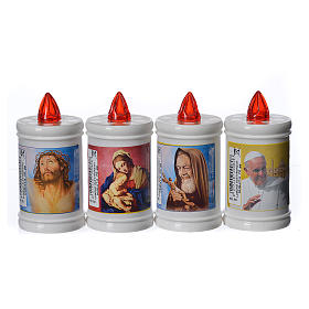 Vela eléctrica plástica 60 días blanco s1