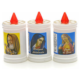 Bougie veilleuse blanche LED en plastique, durée 60 jours s4