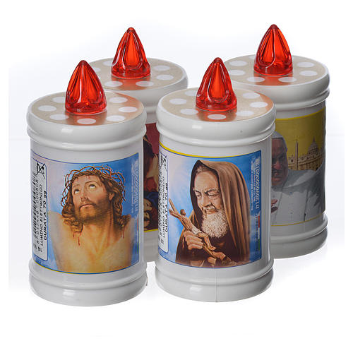 Bougie veilleuse blanche LED en plastique, durée 60 jours 3