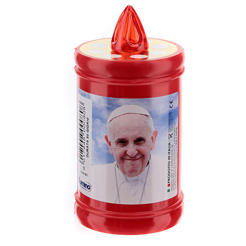 Einweg-Votivkerze LED Plastik rot Brenndauer 60 Tagen 3