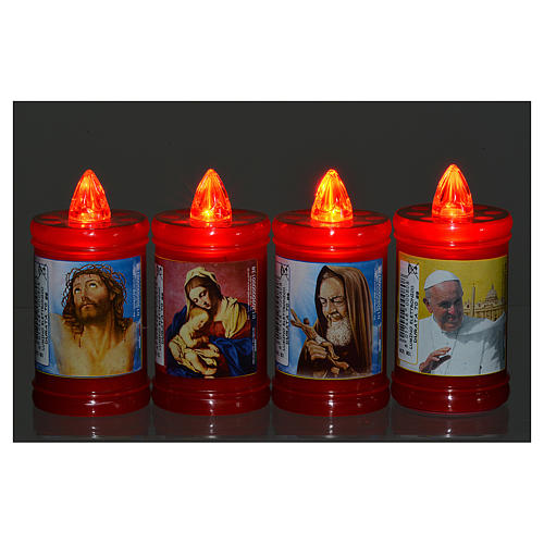 Vela eléctrci en plástico 60 días rojo 2