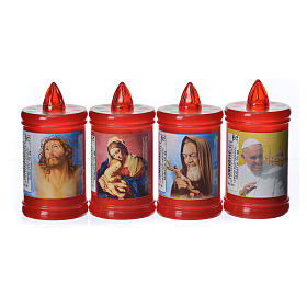 Lumino elettrico in plastica 60 gg rosso s5