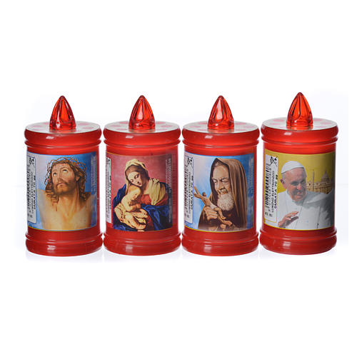 Lumino elettrico in plastica 60 gg rosso 5