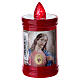 Electric votive candle in red plastic, lasting 60 days s1