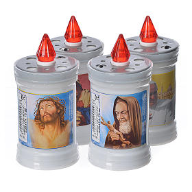 Bougie veilleuse électrique en pvc blanche 70 jours s3