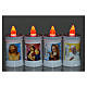 Electric votive candle in PVC lasting 70 days s6