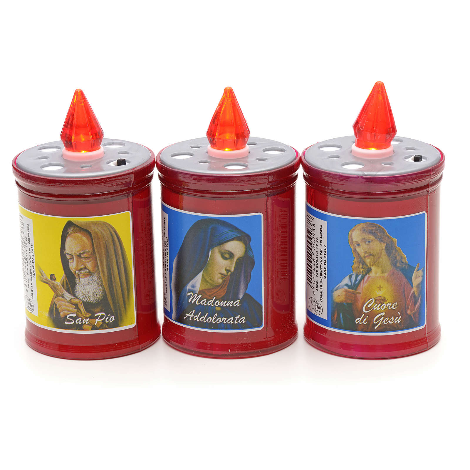 Electric votive candle in PVC, red, lasting 60 days online sales on