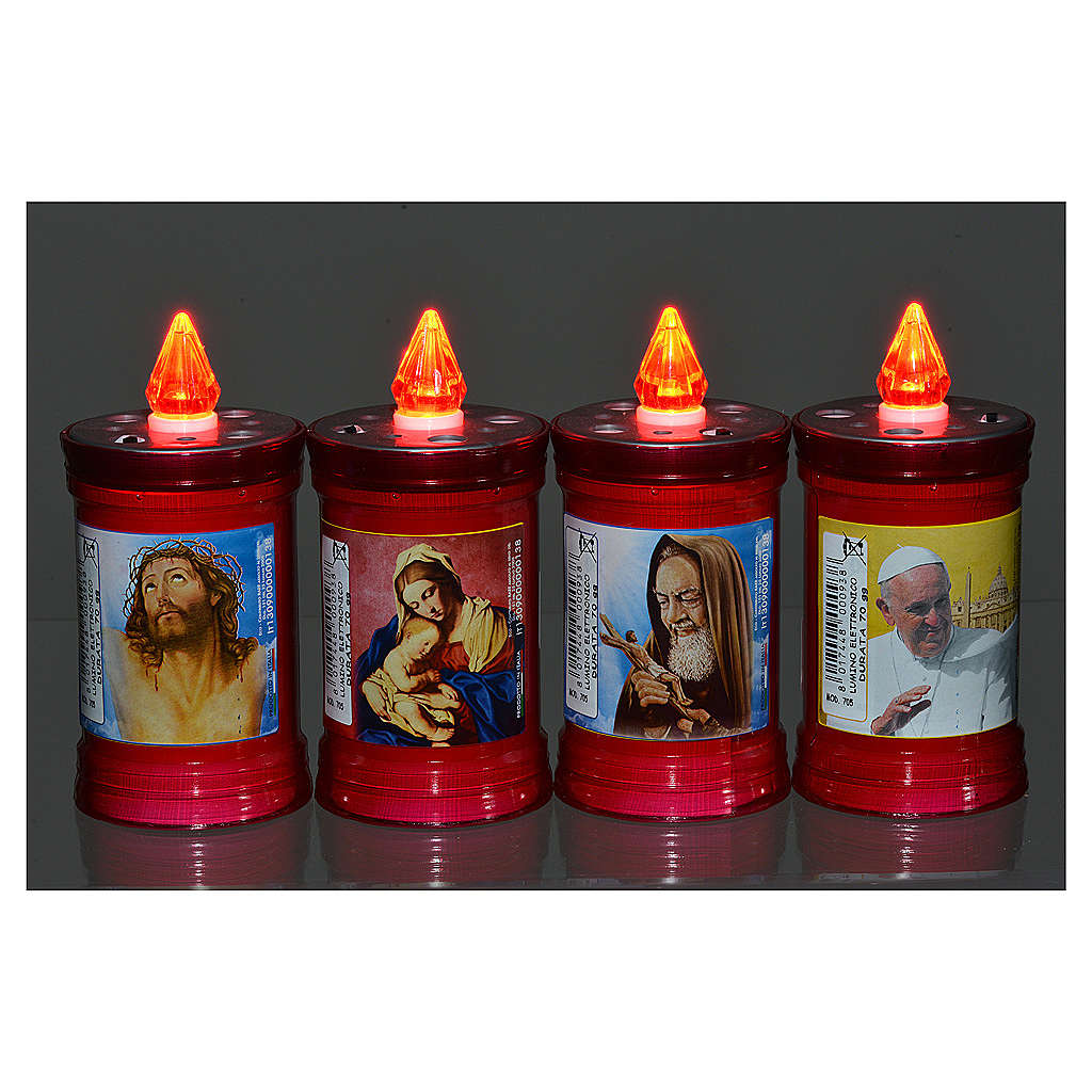 Electric votive candle in PVC, red, lasting 60 days online sales on