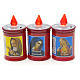 Electric votive candle in PVC, red, lasting 60 days s4
