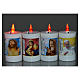 Electric votive candle in white plastic, lasting 60 days s5