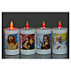 Electric votive candle in white plastic, lasting 60 days s2