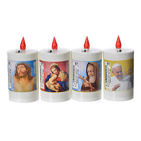 Bougie veilleuse électrique en plastique blanche 60 jours s1