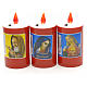Electric votive candle in red plastic, lasting 60 days s3