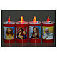 Electric votive candle in red plastic, lasting 60 days s2
