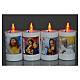 Electric votive candle in white plastic, lasting 40 days s2