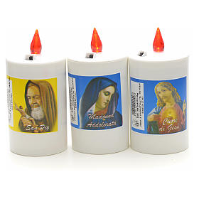 Bougie veilleuse électrique en plastique blanche 40 jours s3