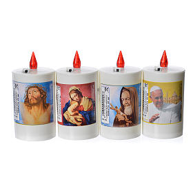 Lumino elettrico in plastica durata 40 gg bianco s4