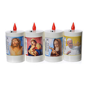 Velas Votivas: Vela eléctrica em plástico duração 40 dias branca Velas Votivas: Vela eléctrica em plástico duração 40 dias branca