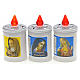 Electric votive candle in PVC, white, lasting 40 days s4