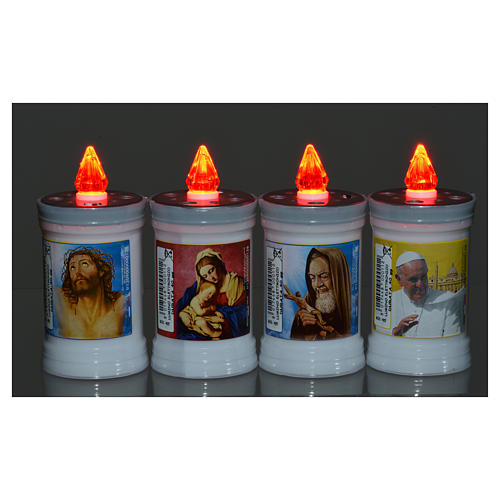Electric votive candle in PVC, white, lasting 40 days 6