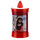 Electric votive candle in PVC, red, lasting 40 days s1