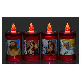 Lumino elettrico in pvc durata 40 gg rosso s6