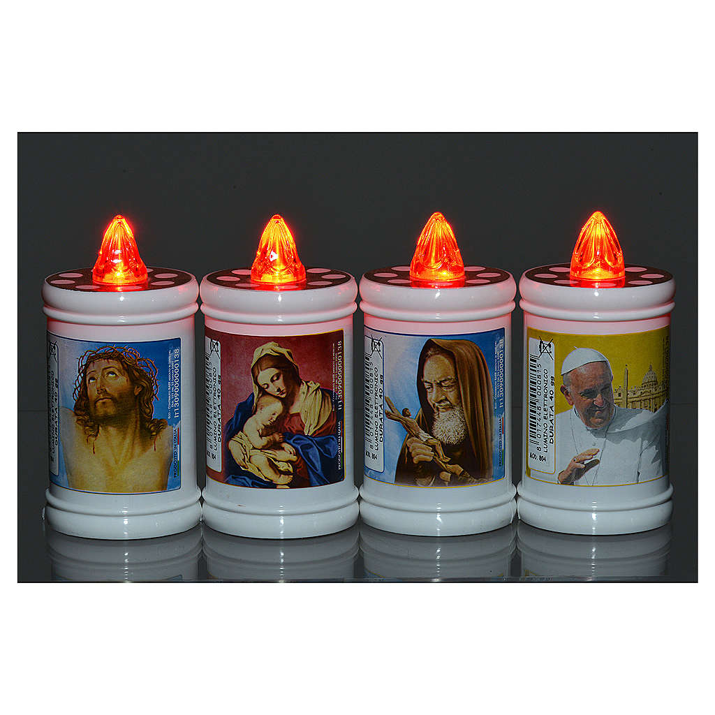 Plastic, electric votive candle, white, lasting 40 days online sales