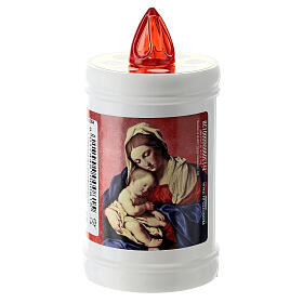 Plastic, electric votive candle, white, lasting 40 days s2