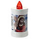 Plastic, electric votive candle, white, lasting 40 days
