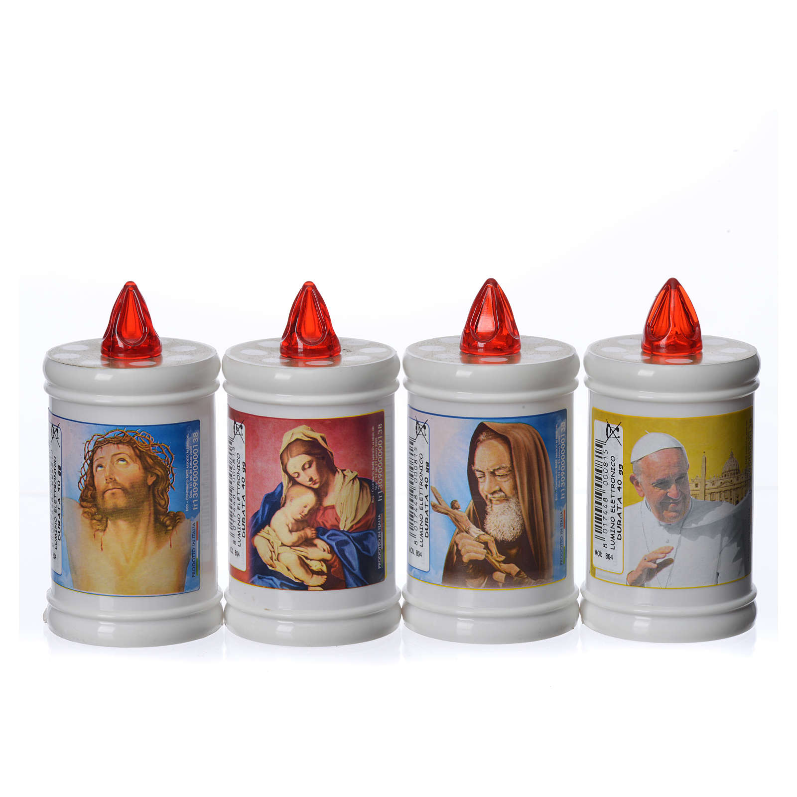 Plastic, electric votive candle, white, lasting 40 days online sales