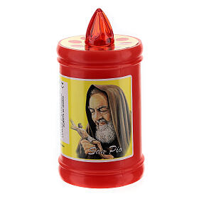 Plastic votive candle, red, lasting 40 days s4