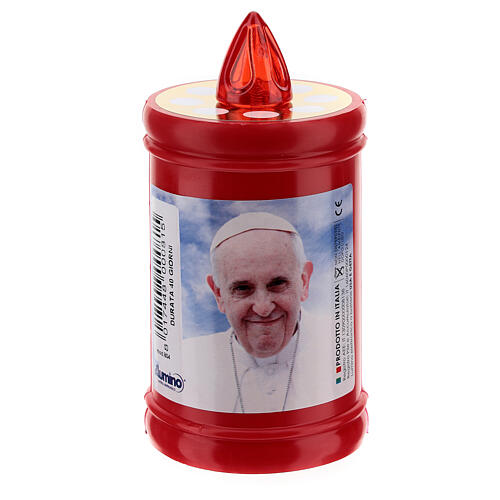 Plastic votive candle, red, lasting 40 days 3