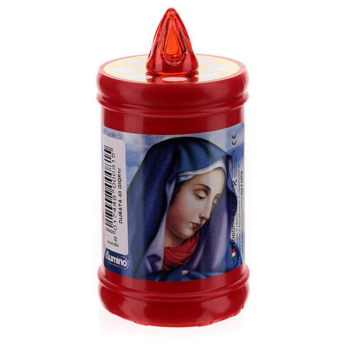 Lumino elettrico in plastica della durata di 40 gg rosso 2