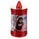 Plastic votive candle, red, lasting 40 days s1