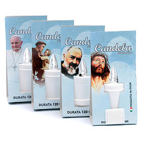 Plastic votive candle, white, lasting 120 days s3