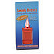 Plastic votive candle, red, lasting 70 days s1