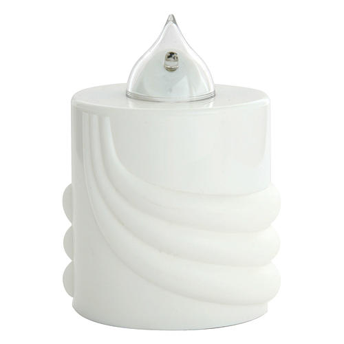 Votive candle, white, Lumada, intermittent light 1