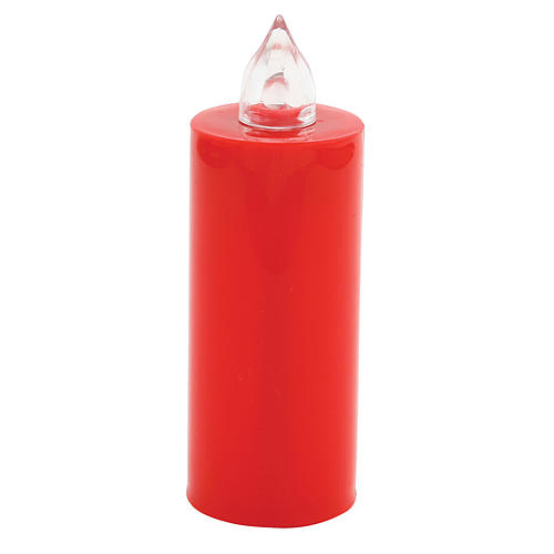 Votive candle, red, Lumada, flickering red light 1