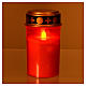 LED votive candle with red flickering light s2