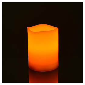 Veilleuses votives diverses: Bougies à led en vrai cire 3pcs à pile