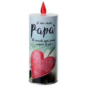 LED votive candle, "Dad"