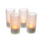 Tea light votive candles, rechargeable LED light, 4 pcs s3