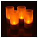 Tea light votive candles, rechargeable LED light, 4 pcs s4