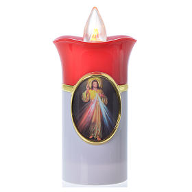 Candela Elettronica Con Effetto Fiamma Rossa In Vetro Trasparente – Per Camere Ardenti, Interni Ed Esterni - 2