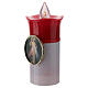 Lumada electric candle, white, image of Jesus with flickering li s2